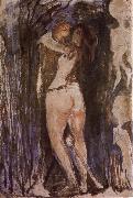 Edvard Munch Woman and death oil painting on canvas
